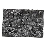 ROMISBABA Aquarium Hintergrund Platte PU Felsen Textur Langlebig und...