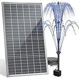 AMZtime 20W Solar Springbrunnen für Außen, 2024 Aufgerüsteter...