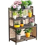 Pflanzenständer Indoor Outdoor, Pflanzenregal Ecke Hoch Pflanzenständer,...