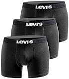 Levi's Herren Boxershort Print Limited Black Edition 3er Pack - Black New...