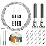 Wall Mount Set 5M, Stainless Steel Curtain Wire,Seilspanngarnitur,...