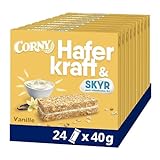 Haferriegel Corny Haferkraft Skyr Vanille, ohne Zuckerzusatz, Großpackung,...