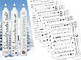 SUGERU® 6 PCS Kerzentattoos Weihnachten (200+ Muster) - DIN...