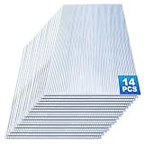 Fiqops 14x Polycarbonat Hohlkammerstegplatten 4mm 10,25 m²...