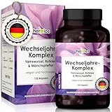HERBIOS Wechseljahre Kapseln – 120 Stück für 2 Monate – Hochdosierte...