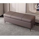 Extralange Kunstleder-Ottomane, rechteckige Sitzbank aus PU-Leder für...