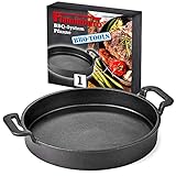 FLAMMBURO BBQ-SYSTEM Pfanne Ø 30 cm – Gusseisen mit...