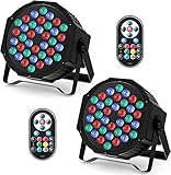 HOLDLAMP 2 Stücke 36 LED Par Scheinwerfer Bühnenlicht, RGB LED Par...