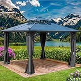 BRAST® Pavillon Aluminium Pagode 3,5x3,5m | viele Modelle & Farben | inkl....