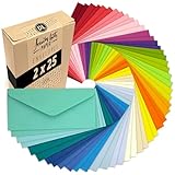 Japun – 50 farbige Briefumschläge im Set (2 x 25 Farben) aus Papier,...