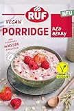 RUF Veganes Porridge Red Berry Oats, Haferbrei mit Erdbeeren & Himbeeren,...