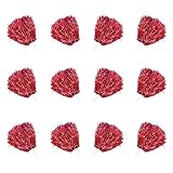 12 Stück Cheerleading Pom Poms,Cheerleader-Pompons,Metallisch Cheerleader...