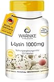 Lysin Tabletten - 1000mg - vegan - 100 Tabletten - Aminosäure | Warnke...
