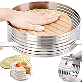Tortenring Verstellbar, Edelstahl Backrahmen Rund Kuchenring 9-12 Zoll...