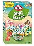 RUF Dino Muffins Komplettset Backmischung für dreifarbige Muffins mit...