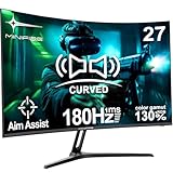 Minifire 27 Zoll Gaming Monitor, 180Hz, Curved Gaming Monitor,...