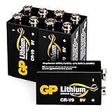 GP Lithium 9V Block Batterien Longlife, 9 Volt Li-MnO2 | 5 Stück 9v Block...
