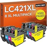 Supply Guy LC421XL Druckerpatronen kompatibel mit Brother LC421 LC421VAL...