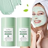 2 Pack Green Mask Stick,Natürliche Skin Care Produkte,Grüner Tee Clay...