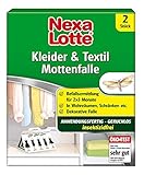 Nexa Lotte Kleider- & Textil-Mottenfalle, Insektizidfreie Klebefalle gegen...