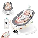 Kotsy Babywippe Elektrisch mit 5 Natürlichen Schaukelgeschwindigkeiten,...