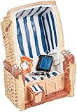 Rayher 8658800 Kleiner Strandkorb, aus Polyresin, ca. 11 cm hoch, perfekt...