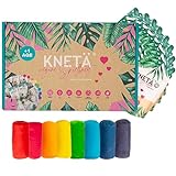 KNETÄ Vegane Spielknete (8X 50g Bag Sets) I Knete für Kinder ab 1 Jahr I...