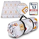 Engelstoff®️ Picknickdecke wasserdicht - Boho Decke 200x200 cm -...