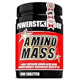 Powerstar AMINO MASS | Aminosäuren Komplex HOCHDOSIERT | 500 Tabletten |...