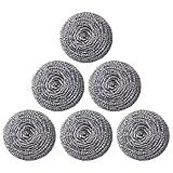 Edelstahlschwamm - Wiederverwendbarer Spülschwamm,6 Stücke Rostfreie...