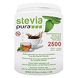 steviapura | Stevia Tabs Sparpackung - 2500 Stück Stevia Tabletten +...