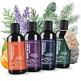 ALPENHERZ Saunaaufguss Set - 100% naturrein 4x 100ml mit ätherische Öle...