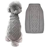 FWLWTWSS Hundepullover, Winter Warmer Hundepullover Kleine Hunde Rollkragen...