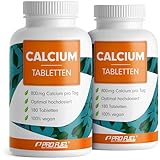 Calcium Tabletten 360x - optimal hochdosiert mit 800 mg Calcium pro Tag -...