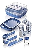 BEFA Picknick Set 6 Personen | BPA Frei | Camping Geschirr Set Gabel,...