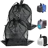 Teichpumpe Netzbeutel Filter - Outdoor Mesh Wasserpumpentasche - Elastische...