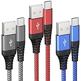 USB C Kabel 3 Pack 1.8M Ladekabel USB C Schnellladekabel QC 3.0 USB Typ C...