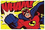 Wallepic Selbstklebende Fototapete Comic Superheld Moderne Tapete...