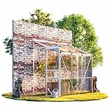 Gardebruk® Beistell Aluminium Gewächshaus 3,8m³ 190x130cm Treibhaus...