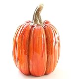 mucHome Großer künstlicher Kürbis aus Keramik Orange oder Grau...