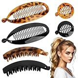 BOOMTOP 6pcs Bananenspange Haarklammern Fischschwanz Haarspange Banana Clip...