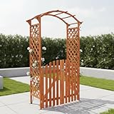 Mucola Rosenbogen aus Holz mit Doppeltüren – Gartenbogen dekorativ,...