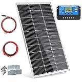 100W Solarpanel 12V Monokristallines Solarpanel-Kit 100 Watt Solarmodul mit...