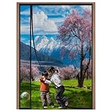 Fliegengitter Tür Magnet,Insektenschutz Balkontür,120x190cm(WxH)...