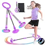 MEISHANG Swing Wheel mit Lichtrad,Kinder Blinkender Springring,Kinder...
