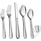 TEAMFAR Besteck Set, 30-teilig Edelstahl Besteckset Essbesteck für 6...