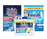 Finish Geschirrspültabs Maxi Pack, 80 Tabs, Spezialsalz 1,2kg,...