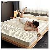Matratzenauflage aus 100 % Naturlatex, Queen-Size-Größe, 7 cm, weich,...