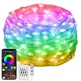 10M RGBIC Lichterkette mit Farbwechsel,[99+ Modi] 100LEDs Wasserdicht...