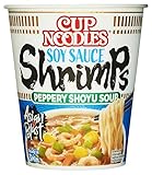 Nissin Cup Noodles – Soy Sauce Shrimps, Einzelpack, Soup Style...